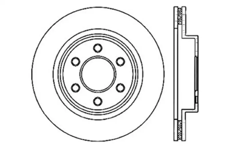 Stoptech Drilled Sport Brake Rotor 1