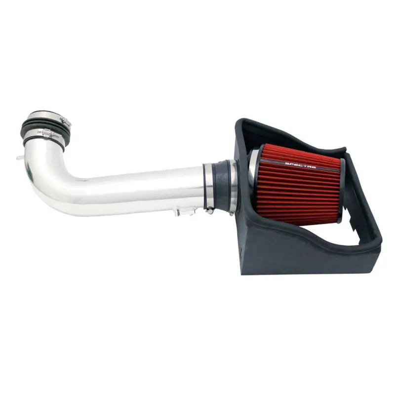Spectre 09-10 Ford F150 V8-4.6L F/I Air Intake Kit - Polished W/Red Filter 1