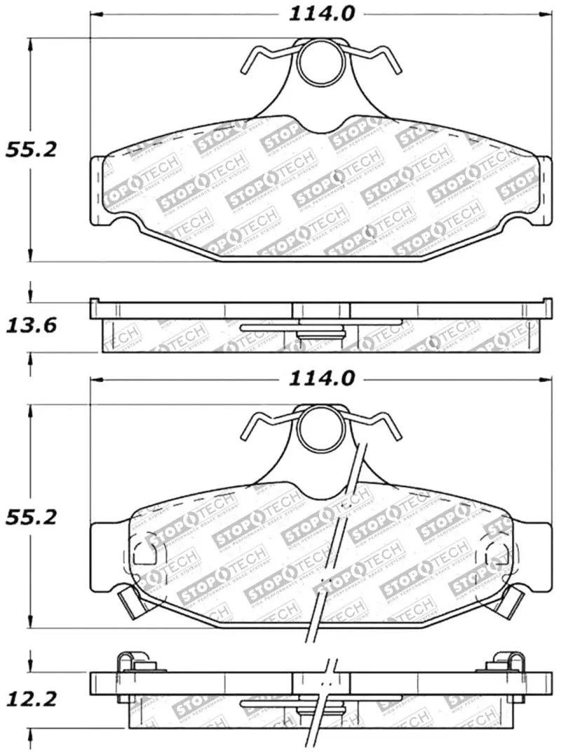 Stoptech Performance Brake Pads 1