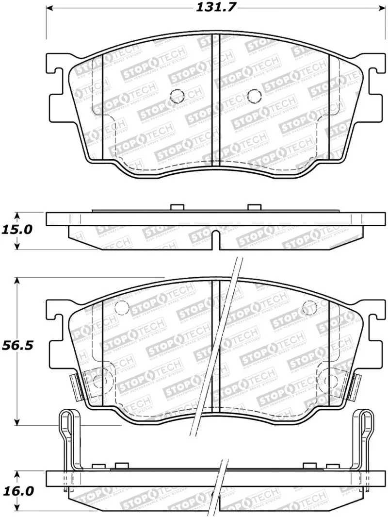 Stoptech Street Brake Pads 1