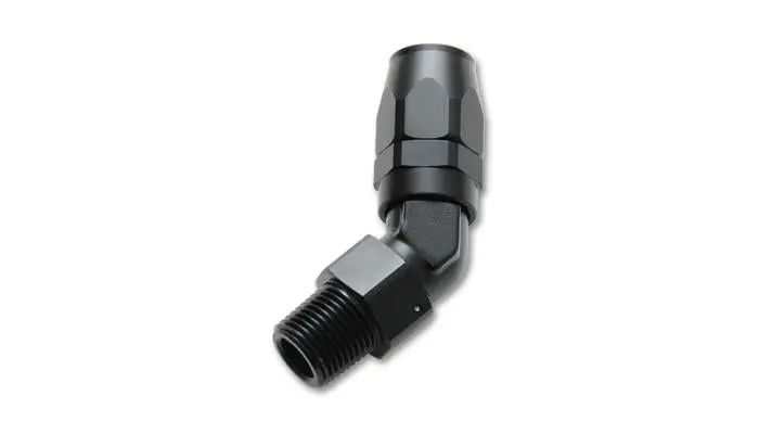 Vibrant -12An Male Npt 45Degree Hose End Fitting - 1/2 Npt 1