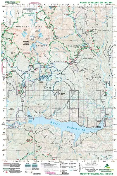 Mt St Helens - 364 Map 1