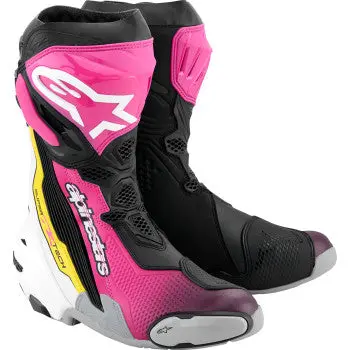 Alpinestars Supertech R Boots - Black/Magenta/White/Yellow - Us 6.5 / Eu 40 2220021-1634- 40 1