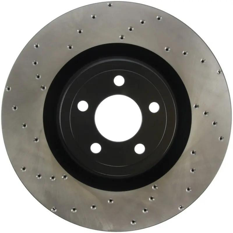 Stoptech Cross Drilled Sport Brake Rotor - 2015 Ford Mustang W/ Brembo - Front Right 1