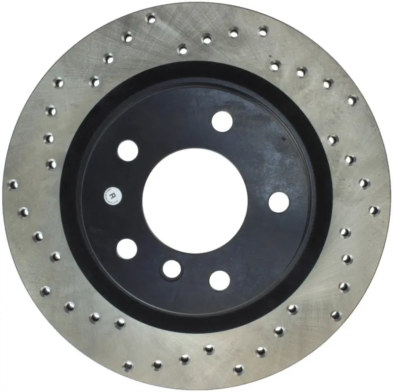 Stoptech 06 Bmw 325 Series / 07-09 Bmw 328 Series Drilled Right Rear Rotor 1