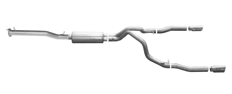 Gibson 14-18 Chevrolet Silverado 1500 Lt 5.3L 3In/2.25In Cat-Back Dual Split Exhaust - Stainless 1
