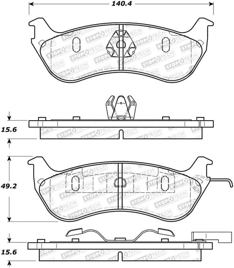 Stoptech Street Brake Pads 1