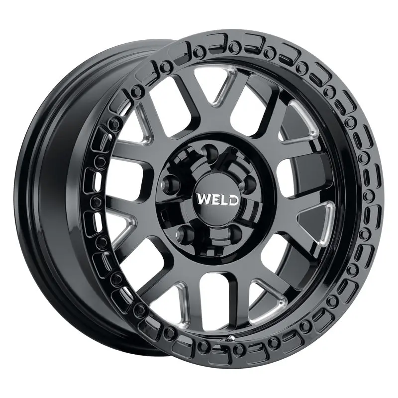 Weld Off-Road W105 17X9.0 Cinch 6X135 6X139.7 Et00 Bs5.00 Gloss Black Mil 106.1 1