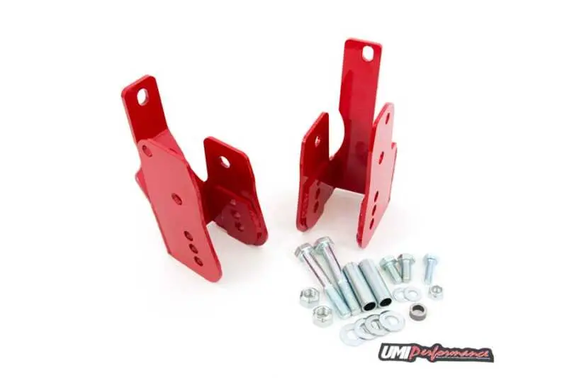 Umi Performance 05-14 Ford Mustang Rear Control Arm Relocation Brackets- Bolt In 1