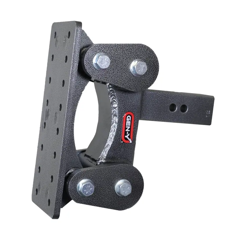 Gen-Y The Boss Torsion-Flex Pintle Plate 2.5In Shank 6.5In Drop 2.4K Tw 21K Hitch 1