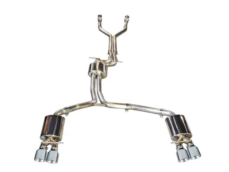 Awe Tuning Audi C7 / C7.5 S7 4.0T Touring Edition Exhaust - Polished Silver Tips 1
