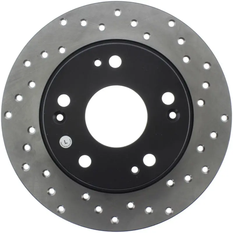 Stoptech 04-08 Acura Tsx / 03-07 Honda Accord Coupe/Sedan Drilled Rear Left Rotor 1