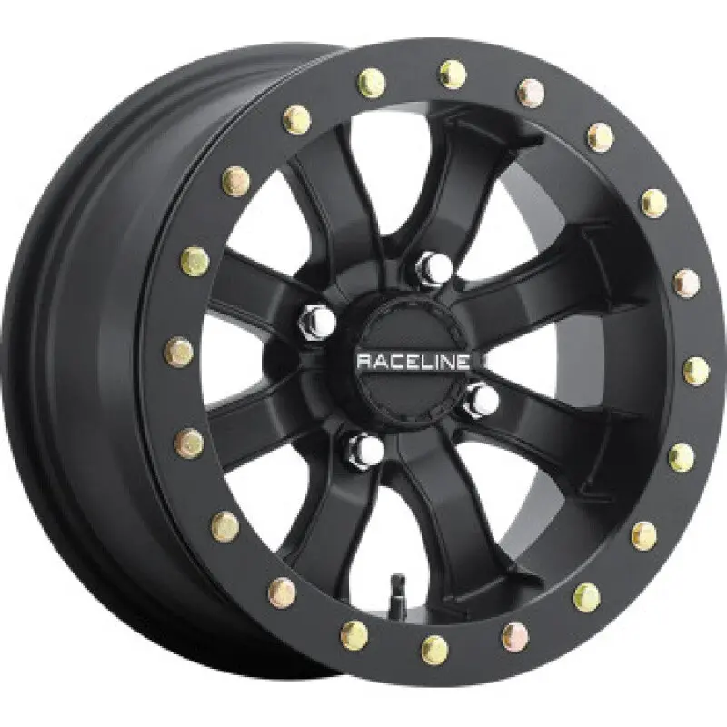 Raceline A71b Mamba 14X10in / 4X137 Bp / 5+5 0Mm Offset / 110.18Mm Bore - Satin Black Beadlock Wheel 1