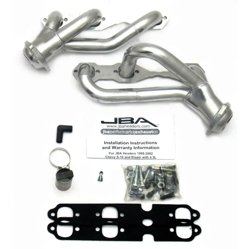 Jba Gm S-Truck 4.3L V6 2Wd 1-1/2In Primary Silver Ctd Cat4ward Header 1