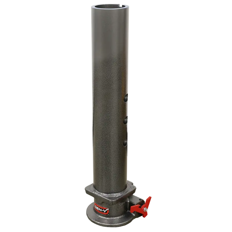 Gen-Y Viking 4In Round Tube Gooseneck Static Hitch W/Snaplatch 2-5/16In Coupler 8.5K Tw 30K 1