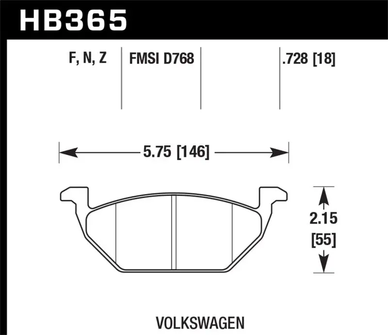 Hawk Hp+ Street Brake Pads 1