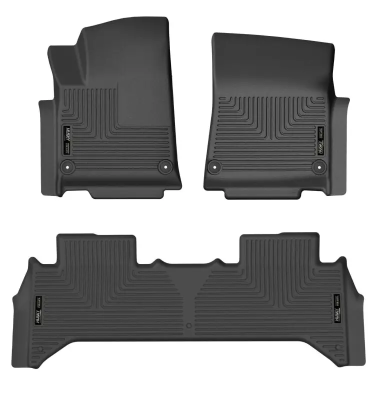 Husky Liners 2022 Rivian R1t Weatherbeater Front & 2Nd Seat Floor Liner - Blk 1