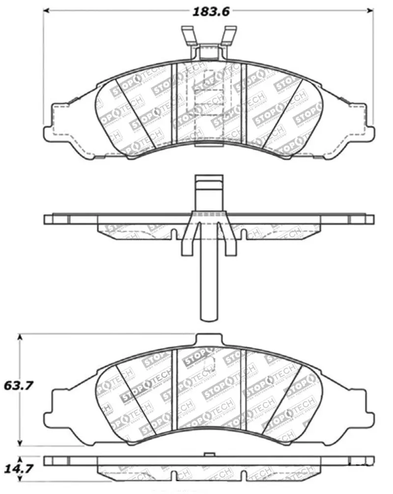 Stoptech Performance Brake Pads 1