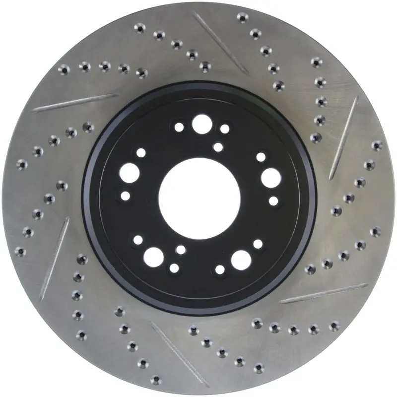 Stoptech 95-00 Lexus Ls 400 Left Front Slotted & Drilled Rotor 1