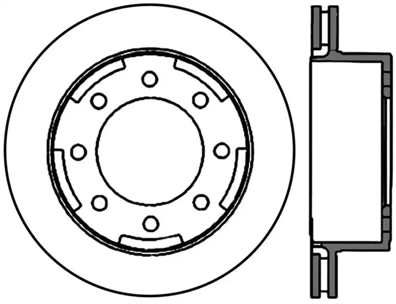 Stoptech 00-13 Chevrolet Suburban 2500 Rear Left Drilled Sportstop Cryo Rotor 1