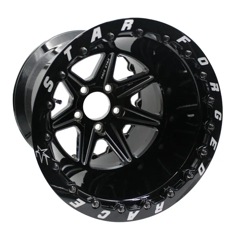 Race Star 72 Valstar 15X10 / 5X4.75Bc / 4.5Bs / 3.072In Cb / Black W/Machined Accents Wheel 1