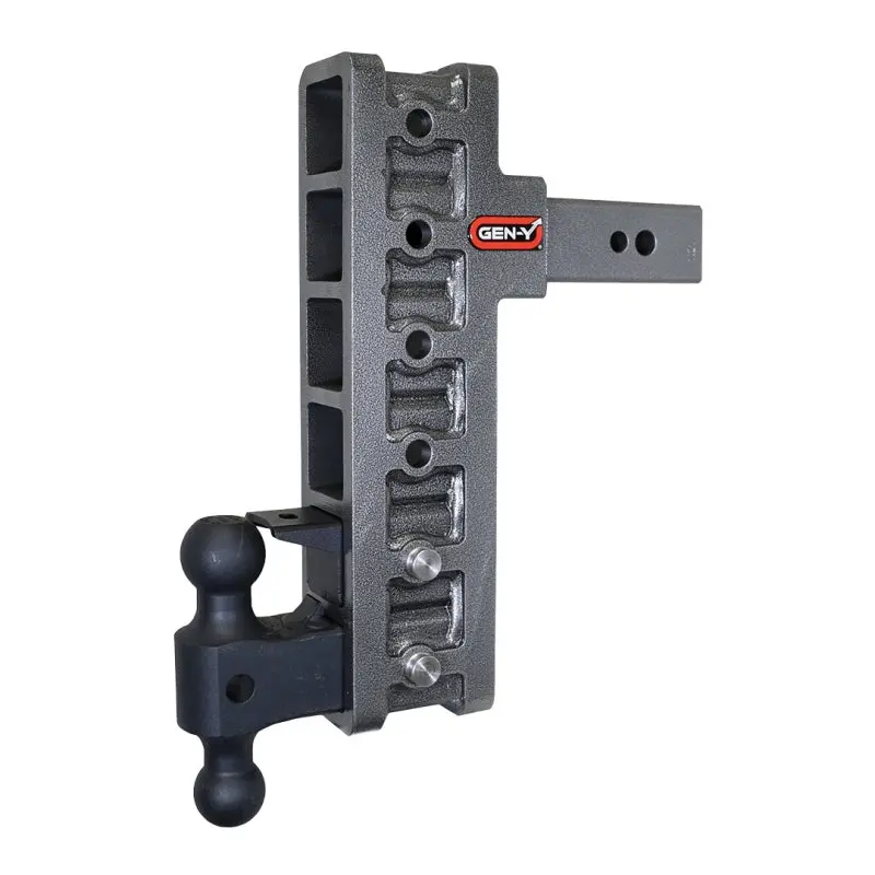 Gen-Y Mega Duty 2.5In Shank 12In Offset Drop 32K Hitch W/Gh-0161 Dual-Ball/Gh-0162 Pintle Lock 1