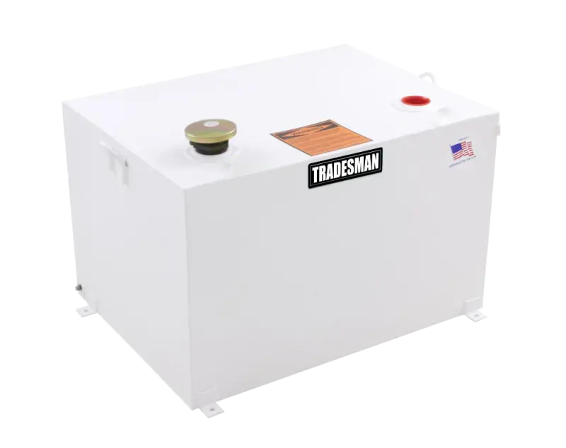 Tradesman Steel Rectangular Liquid Storage Tank - White 1
