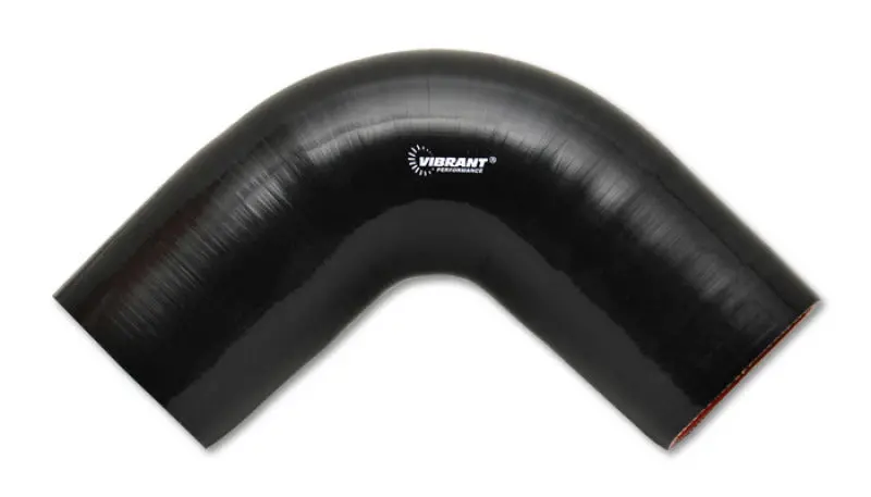 Vibrant 90 Degree Silicone Elbow 1.625In Id X 5.00In Leg Length - Black 1