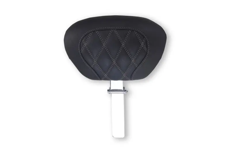 Mustang 08-25 Harley Fl Touring Rd King Sp, Rd Glide Ltd, Dble Diamond Driver Backrest - Black/Gm 1