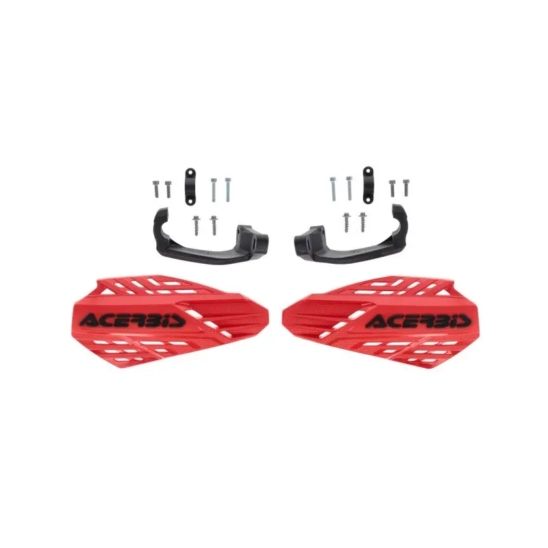 Acerbis Linear Vented Handguard - Red/Black 1