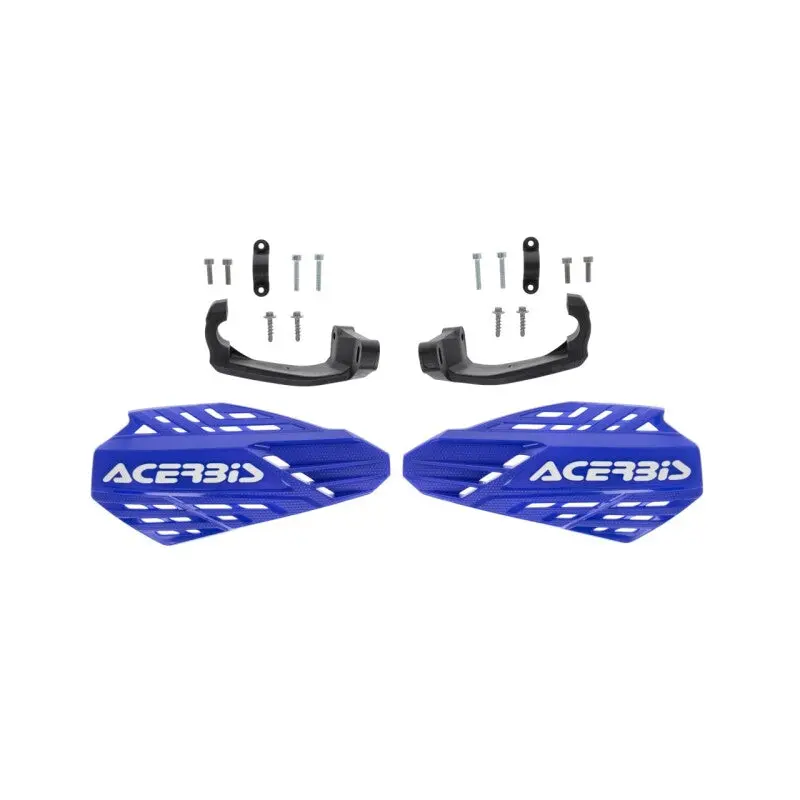 Acerbis Linear Vented Handguard - Blue/White 1
