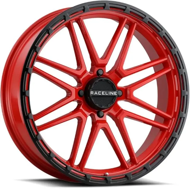 Raceline A11rb Krank-Xl 18X7in / 4X156 Bp / 0Mm Offset / 132.5Mm Bore - Red/Black Wheel 1