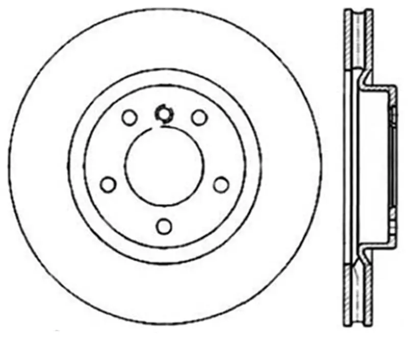 Stoptech 95-99 Bmw M3 E36 / 98-02 Z3 M Series Front Right Cryo Sport Slotted Rotor 1