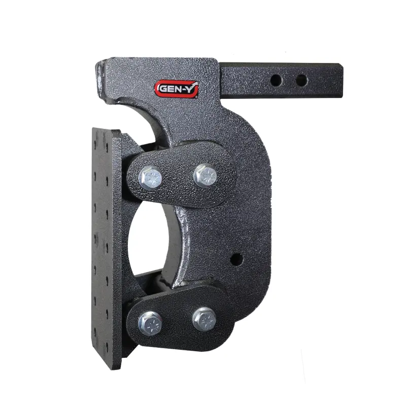 Gen-Y The Boss Torsion-Flex Pintle Plate 2In Shank 12.5In Drop 16K Hitch W/Gh-0100 Stabilizer Kit 1