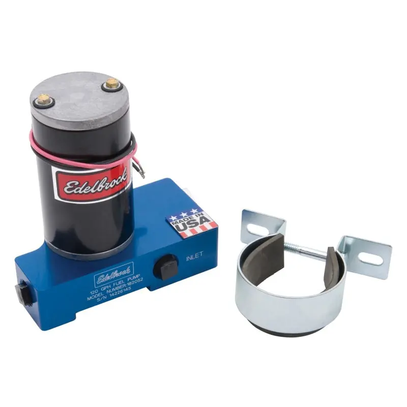 Edelbrock Fuel Pump Electric Quiet-Flo Carbureted 120Gph 3/8In In 3/8In Out 120 Gph Blue 1