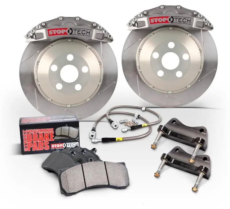 Stoptech 07-10 Bmw 335 Series Bbk Rear Trophy Anodized St-40 Calipers Slotted 345X28 Rotors 1