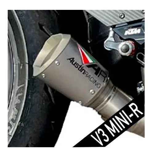 Austin Racing  V3 Mini-R Duke 390 2024 Slip-On Db Compliant & Race Exhaust Systems  Aur84r 1
