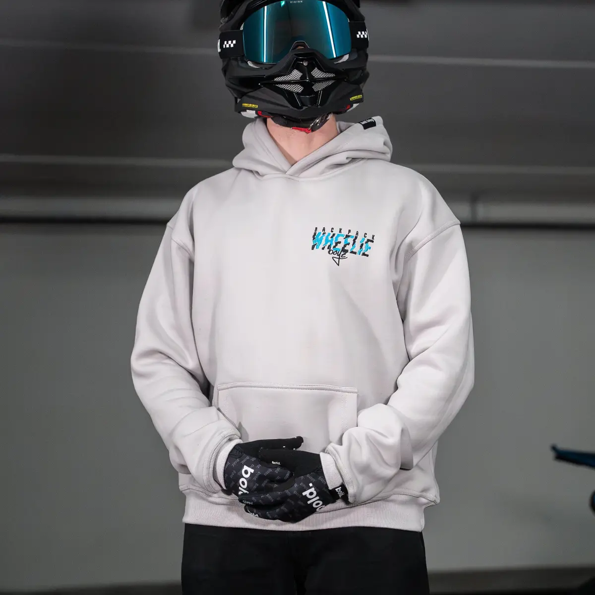 Bpwb Blue/Grey Slash Hoodie V3 (Oversize Fit) 1