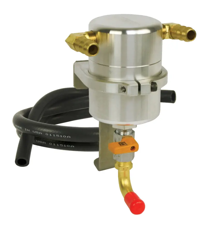 Moroso 06-10 Jeep Srt8 Air/Oil Separator Catch Can - Billet Aluminum 1