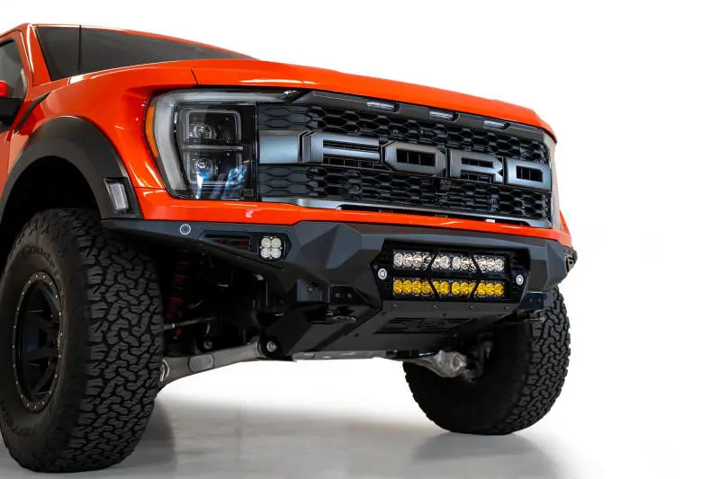 Addictive Desert Designs 2021+ Ford Raptor Bomber Front Bumper W/ Dual 20In Led Mounts 1