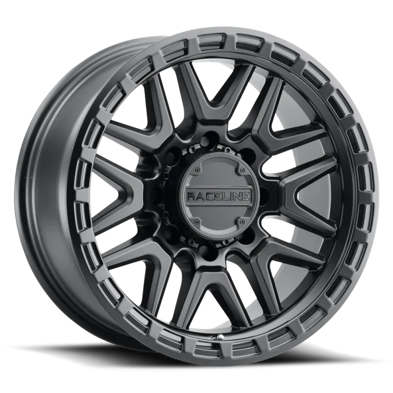 Raceline 953B Krank 18X9in / 5X150 Bp / 18Mm Offset / 110.3Mm Bore - Satin Black Wheel 1