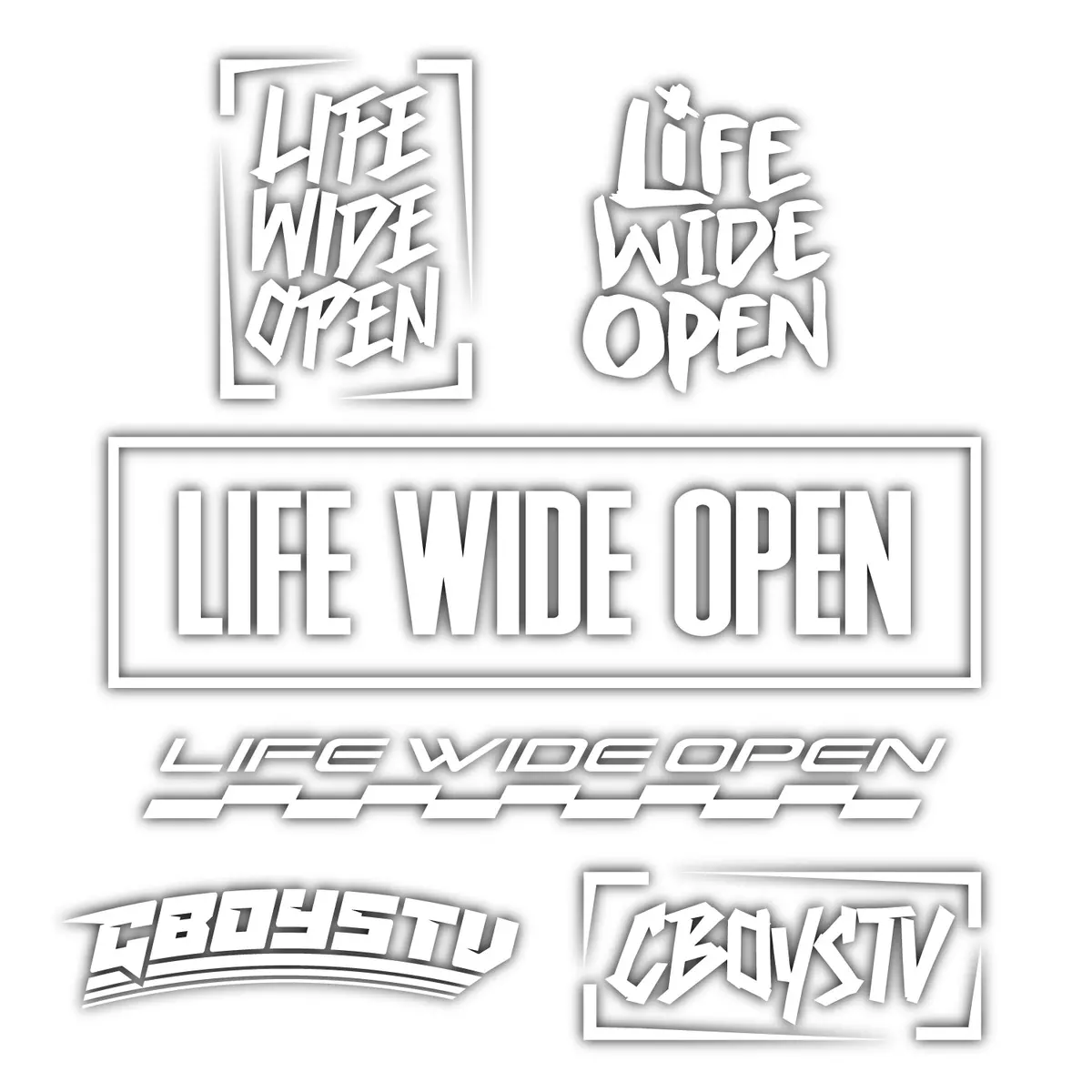 Lwo Car Decal Kit (6 Designs) 1