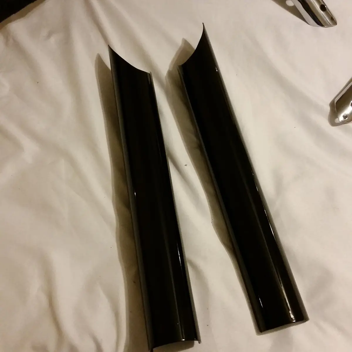 Honda Fury Smoothie Lower Fork Covers In Gloss Black 1