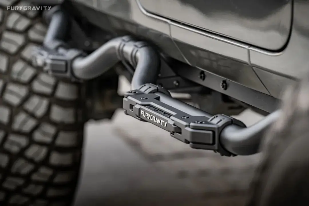 Awaken Series Aluminum Black Side Bar For Jeep Wrangler Jl 1