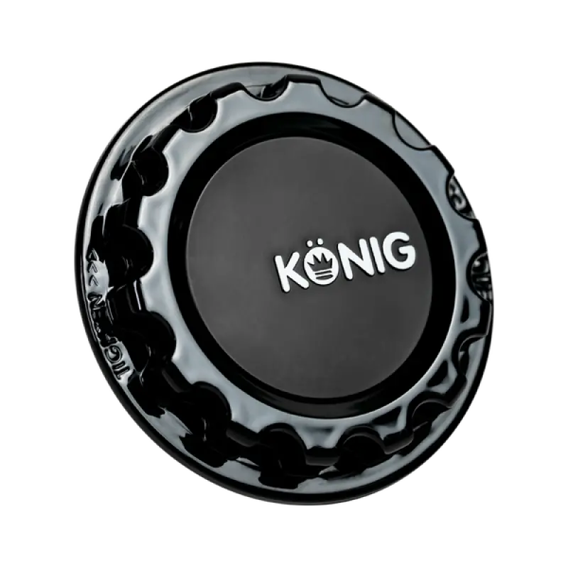 Konig Mrk1 Gloss Black Gear Cap W/ Logo 1