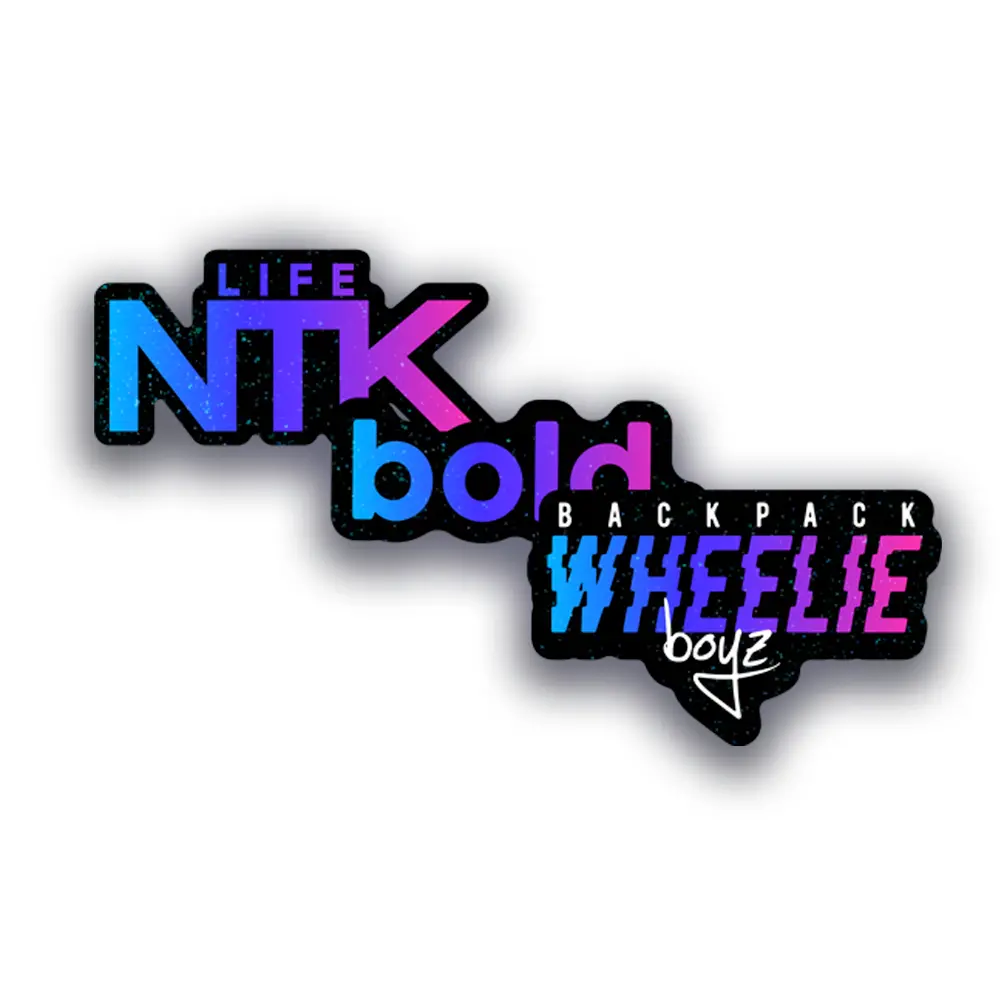 Holographic Sticker Bundle Purple Fade Glitter 1
