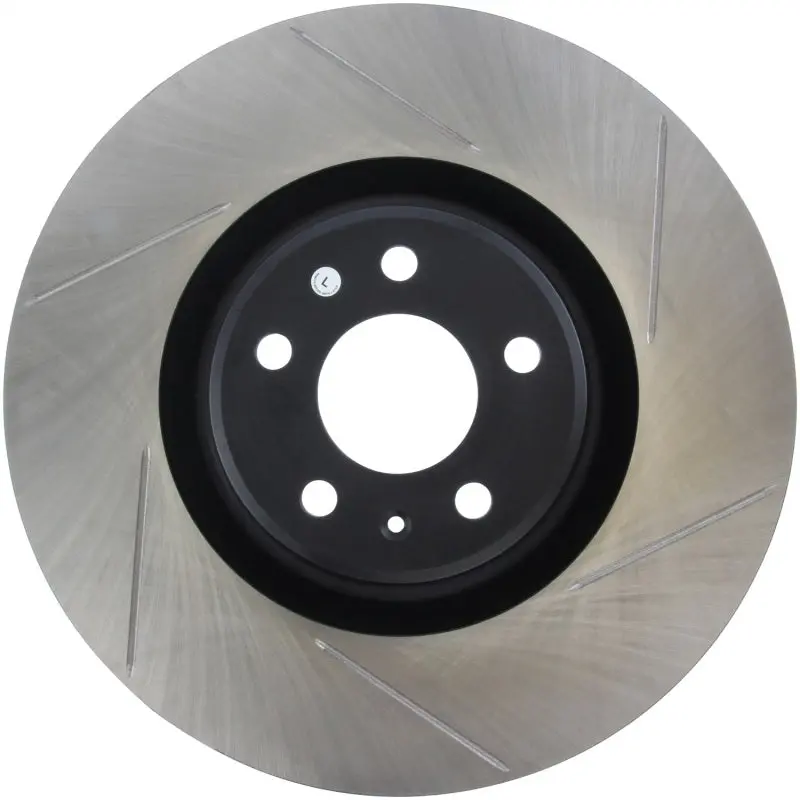 Stoptech Sport Slotted (Cryo) 12-18 Audi A6 Quattro / A7 Quattro Front Left Slotted Rotor 1