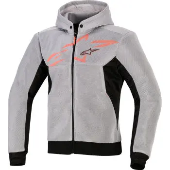 Alpinestars Chrome Super Airflow Hoodie - Black/Mid Gray/Red Fluo - 2Xl 4200226-1196-2Xl 1