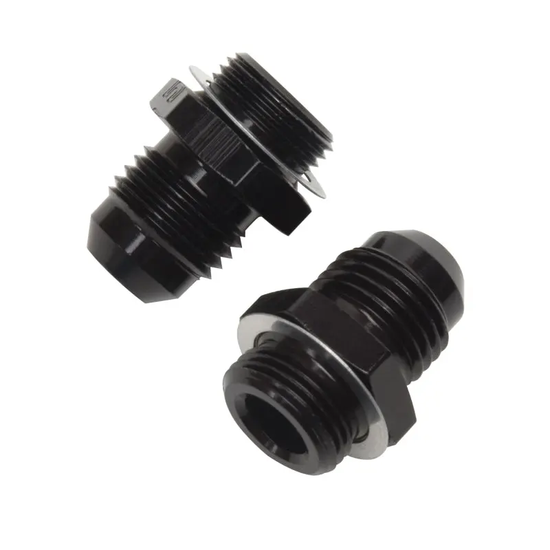 Russell Performance -6 An Carb Adapter Fittings (2 Pcs.) Black 1