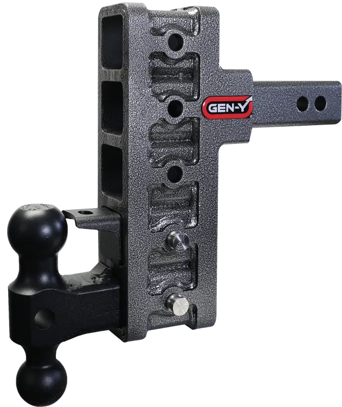Gen-Y Mega Duty 2In Offset Shank 7.5In Drop 2K Tw 10K Hitch W/Gh-031 Dual-Ball/Gh-032 Pintle Lock 1